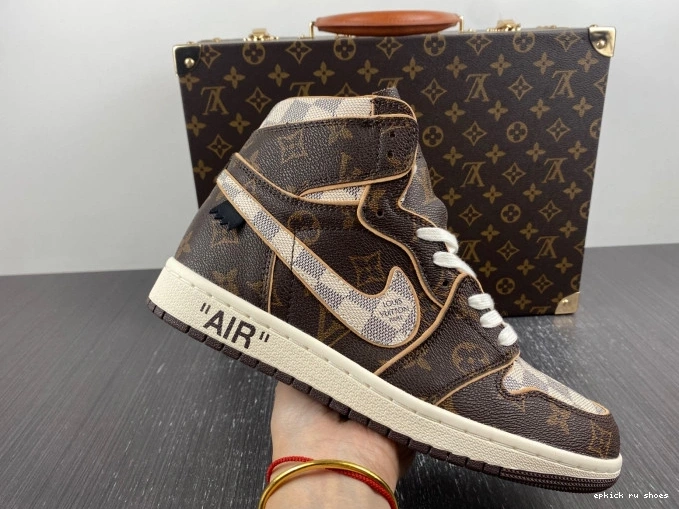 Rep OFF-WHITE 1 LV Air x Jordan 0712